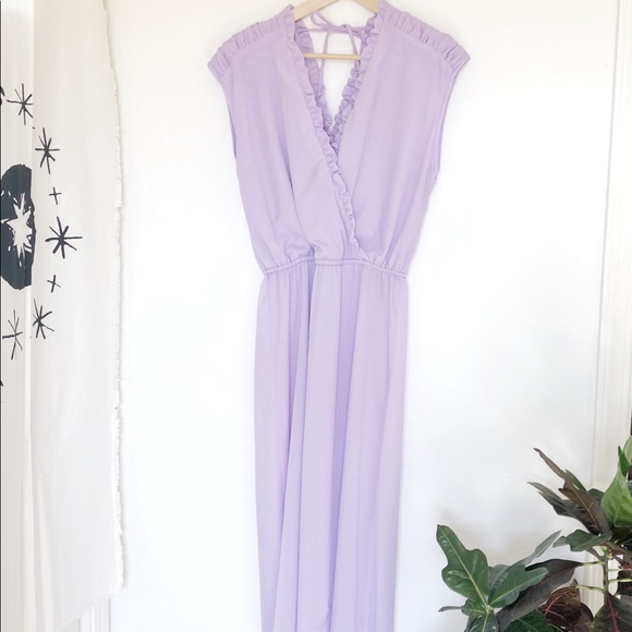 Vintage Lavender Disco Dress - Picture 2 of 8